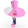 粉红色小猪斗篷雨帽L码145-170cmPEVA材