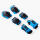 【轮滑】护具6件套-蓝色XXS(体重