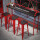 红色180长度桌椅组合内含3椅
