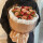 【花开正好】11朵卡布奇诺玫瑰+泡泡花束