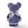 1条毛巾（深海蓝）叠小熊