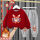 【加绒】红色卫衣E5+灰色裤子T1