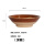 棕色6号碗(口径19cm高6cm) 菜碗