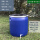 蓝色150L塑料桶全套+水龙头 【带盖和铁箍】