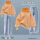 橘色卫衣+牛仔裤【套装】 2960#