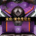 【双层-包门槛】横纹紫色皮革+紫色彩条雪妮丝