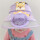 紫色(带风扇)狐狸造型空项帽