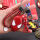 红色面具+红蜘蛛侠+红黑绳+皮扣