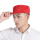 头顶布【红色】4cm工作帽