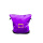 紫色一扫光拉链中转袋
