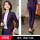 紫色西装+西裤