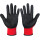 尼龙皱纹手套-黑红（1双装）