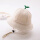 米色 纯色小绿芽盆帽
