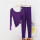 紫色- U领套装
