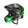 蜂窝款半盔全盔自由切换（升级款-黑钛绿S）