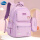 书包+笔袋紫色【简约轻便护脊】