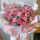 欢心19朵粉色康乃馨粉玫瑰鲜花