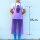 紫色 中号PVC围裙2件