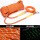 橙色荧光绳12mm50米 （荧光夜光+漂浮圈）