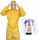 黄色增强型化学防护服+面罩