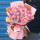 【满眼的你】33朵粉玫瑰满天星花束