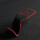 黑色红线-超纤翻毛皮-1只