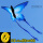 蓝蝴蝶+自锁22cm黄轮400米线