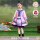K24104粉色:串珠头饰+连衣裙