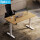 H3e Ultra平椭圆腿+白橡木色桌面