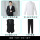 男680-2黑色西服+马甲+衬衫+男裤
