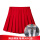 (2件套)红色百褶裙+袜子