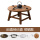 铜盆高桌：高桌+铜盆+烤网+木盖