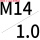 R-M14*1.0P