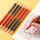 (木工铅笔)5支/红蓝色/卷笔刀1个