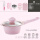 16CM粉色花瓣奶锅(送硅胶勺子+蒸笼+菜刀+辅食