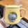 黄色猫咪杯(平盖)陶瓷勺