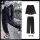 AJ11黑色短裤+魔术贴扣裤-黑色(