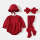 哈衣(送宫廷帽)+大发带+红连裤