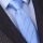 (拉链免打)8cm天蓝粗条纹领带