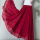 酒红色540度两层 单件裙子