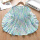 x2175蓝色竖纹条状连衣裙