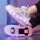 b2366紫网面轮滑鞋33