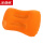 充气枕植绒方枕-橘黄U019-09