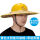 直径50cm草帽檐+黄色风扇帽