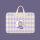 香芋紫卡通熊可套行李箱