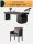 设计师书桌[带无线排插]+书椅*