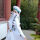 白色服装+面纱+蝴蝶+帽子
