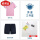 (男童)粉色T恤+宝蓝色短裤