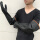耐酸碱黑色55cm手套(五双装)