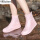粉色中筒双层鞋底+加厚耐磨